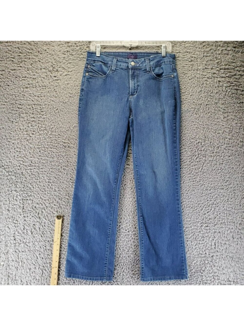 NYDJ Jeans Womens 10 Blue Bootcut Stretch Denim Made In USA